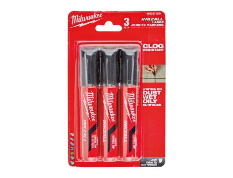 Milwaukee - Marker L czarny - opakowanie 3 szt. na blistrze - 4932471554 - 2