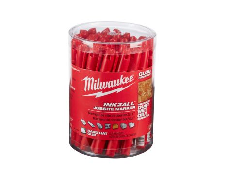 Milwaukee - Marker ze standardową końcówką - czerwony - 1 szt. - 48223170 - opakowanie 36 szt. Cena za szt. - 2