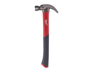 Milwaukee - Młotek ciesielski z trzonkiem z włokna szklanego, pazur zakrzywiony - 16 uncji / 450 g - 4932478657