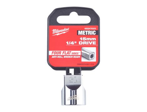 Milwaukee - Nasadka 1/4" 15mm standardowa (metryczna) - 4932478323 - 2