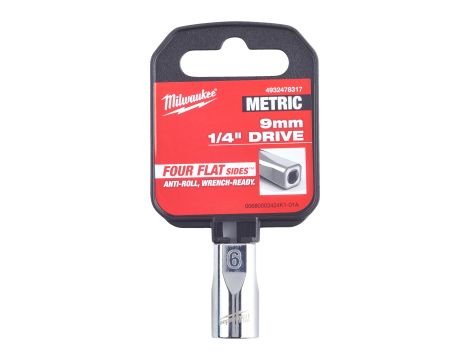 Milwaukee - Nasadka 1/4" 9mm standardowa (metryczna) - 4932478317 - 2