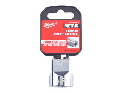 Milwaukee - Nasadka 3/8" 19mm standardowa (metryczna) - 4932478349 - 2
