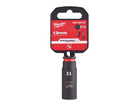 Milwaukee - Nasadka udarowa długa SHW 1/4" 13 mm, Hex - 4932480262 - 2