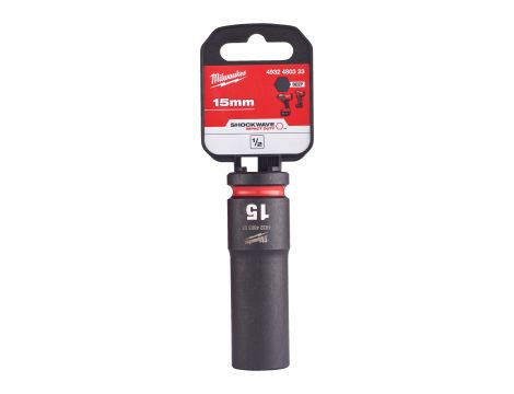 Milwaukee - Nasadka udarowa HEX 1/2" długa 15 mm - 4932480333 - 2