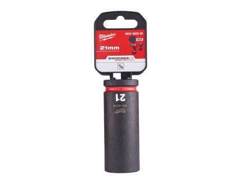 Milwaukee - Nasadka udarowa HEX 1/2" długa 21 mm - 4932480339 - 2