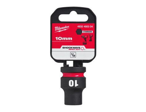 Milwaukee - Nasadka udarowa HEX 1/2" krótka 10 mm - 4932480304 - 2