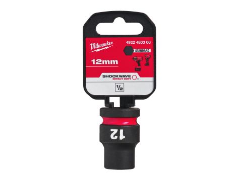 Milwaukee - Nasadka udarowa HEX 1/2" krótka 12 mm - 4932480306 - 2