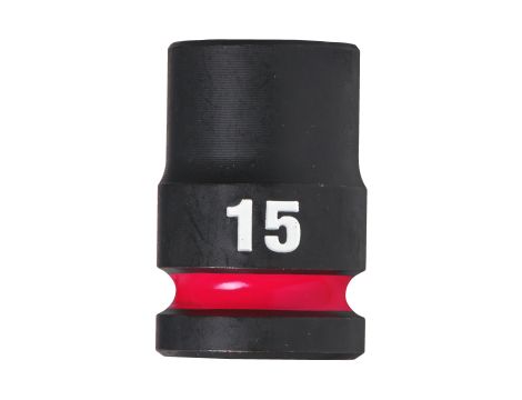 Milwaukee - Nasadka udarowa HEX 1/2" krótka 15 mm - 4932480309