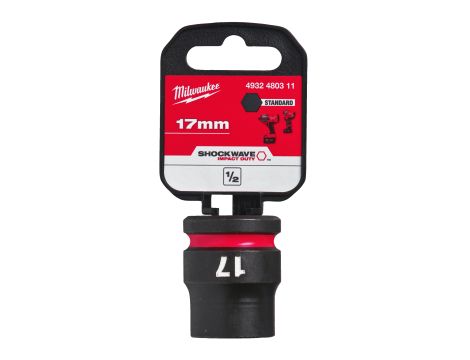 Milwaukee - Nasadka udarowa HEX 1/2" krótka 17 mm - 4932480311 - 2