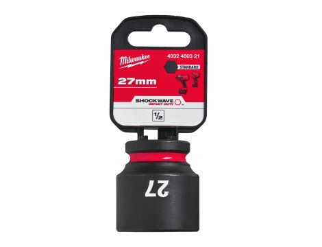 Milwaukee - Nasadka udarowa HEX 1/2" krótka 27 mm - 4932480321 - 2