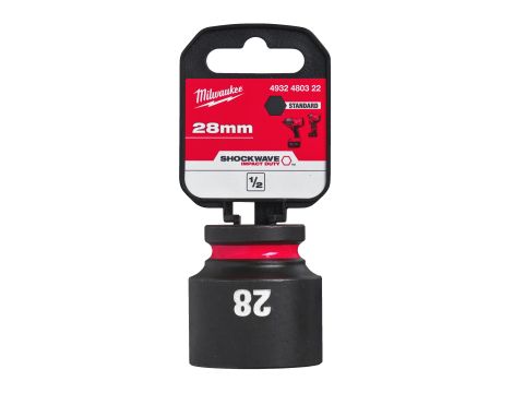 Milwaukee - Nasadka udarowa HEX 1/2" krótka 28 mm - 4932480322 - 2
