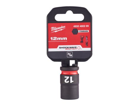 Milwaukee - Nasadka udarowa SHW 3/8" 12 mm Hex - 4932480269 - 2