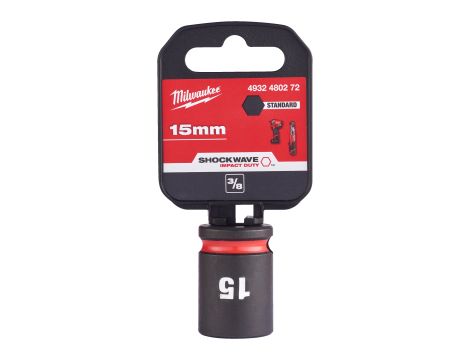 Milwaukee - Nasadka udarowa SHW 3/8" 15 mm Hex - 4932480272 - 2