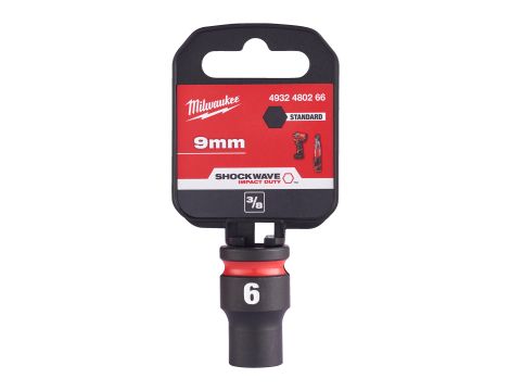 Milwaukee - Nasadka udarowa SHW 3/8" 9 mm Hex - 4932480266 - 2