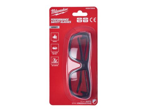 Milwaukee - Okulary ochronne premium - szkła szare 1 para - 4932478908