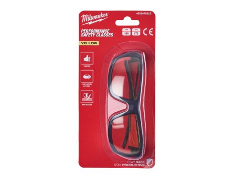 Milwaukee - Okulary ochronne premium - szkła żółte 1 para - 4932478928