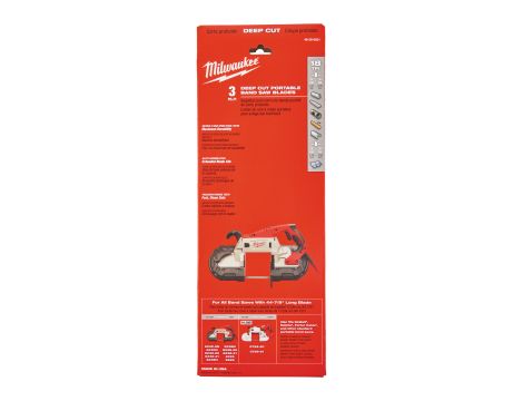 Milwaukee - Ostrze bimetalowe do HBS120E/V28 - Gzęba 1,4 mm (3 szt.) - 48390521 - 2