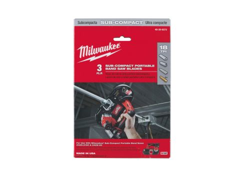 Milwaukee - Ostrze bimetalowe do M12BS (18TPi, 3 szt.) - 48390572 - 2