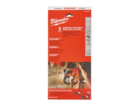 Milwaukee - Ostrze bimetalowe do M18BS - Gzęba 1,4 mm (3 szt.) - 48390529 - 2