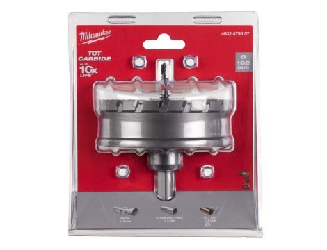 Milwaukee - Otwornice jednoczęściowe z węglika spiekanego TCT 102mm - 4932479057 - 2