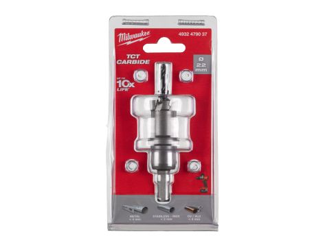 Milwaukee - Otwornice jednoczęściowe z węglika spiekanego TCT 22mm - 4932479037 - 2