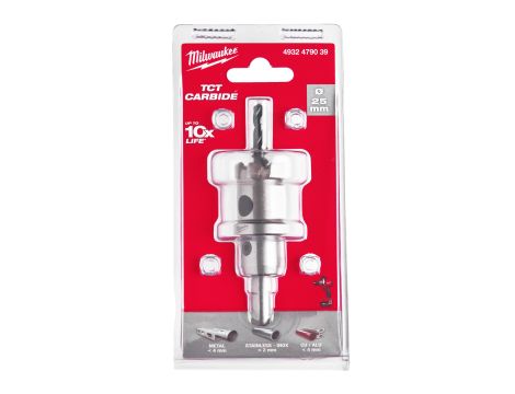 Milwaukee - Otwornice jednoczęściowe z węglika spiekanego TCT 25mm - 4932479039 - 2