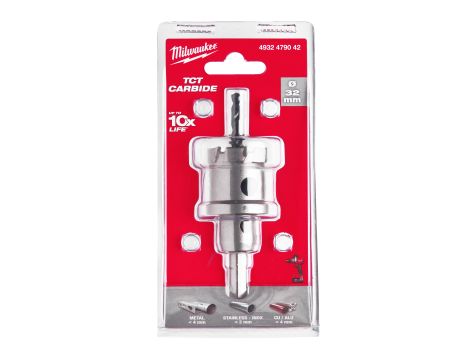 Milwaukee - Otwornice jednoczęściowe z węglika spiekanego TCT 32mm - 4932479042 - 2