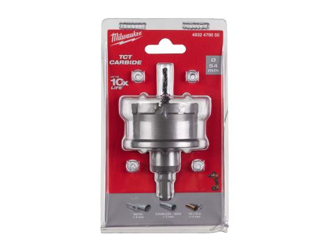 Milwaukee - Otwornice jednoczęściowe z węglika spiekanego TCT 54mm - 4932479050 - 2