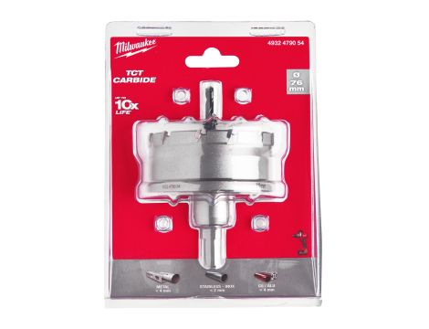 Milwaukee - Otwornice jednoczęściowe z węglika spiekanego TCT 76mm - 4932479054 - 2