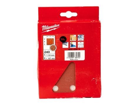 Milwaukee - Papier ścier. 115 x 107 G240 1 op. = 10 szt. - 4932430818 - 2