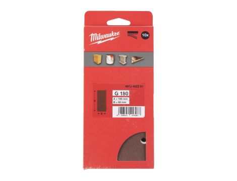 Milwaukee - Papier ścierny 93x185/8 otworów G180 10 szt. - 4932492261 - 2