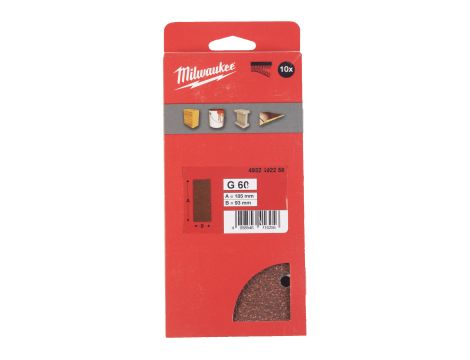 Milwaukee - Papier ścierny 93x185/8 otworów G60 10 szt. - 4932492258 - 2