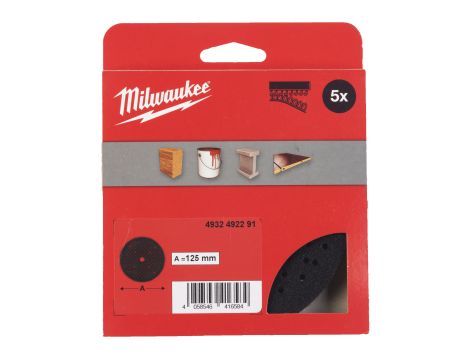 Milwaukee - Papier ścierny Ø125/8 otworów G40 - 50 szt. - 4932492191 - 2