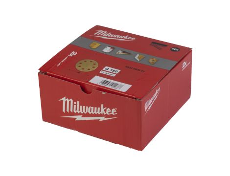 Milwaukee - Papier ścierny premium HP Ø125/8 otworów G180 - 50 szt. - 4932492201