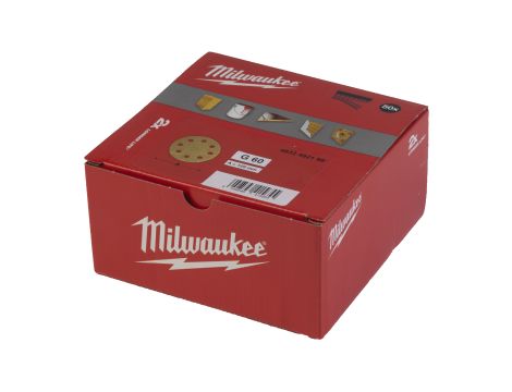Milwaukee - Papier ścierny premium HP Ø125/8 otworów G60 - 50 szt. - 4932492198