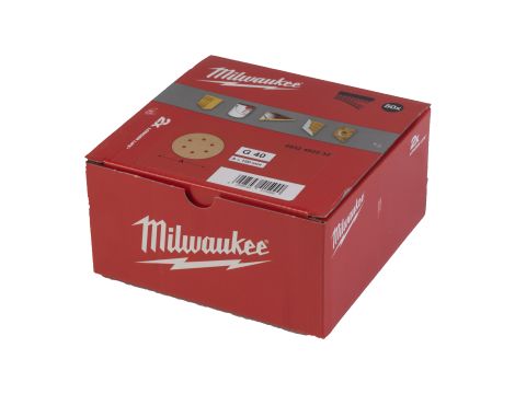 Milwaukee - Papier ścierny premium HP Ø150/8 otworów G40 - 50 szt. - 4932492232 - 2