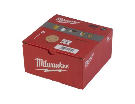Milwaukee - Papier ścierny premium HP Ø150/8 otworów G60 - 50 szt. - 4932492233 - 2