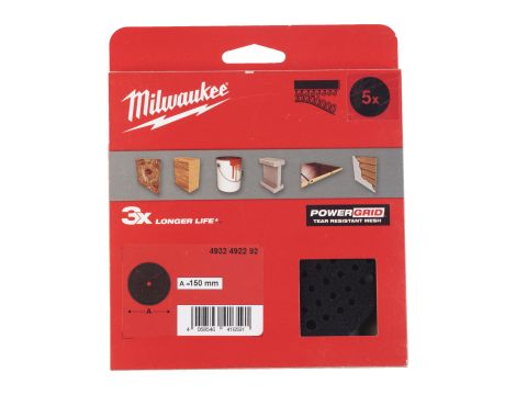 Milwaukee - Podkład zabezpieczający 150mm 5 szt. - 4932492292 - 2