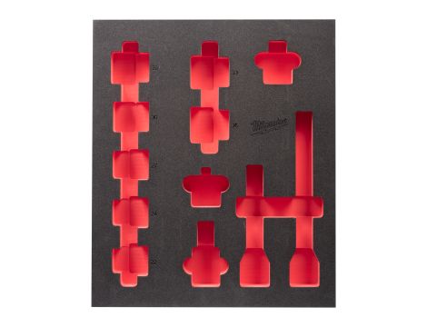 Milwaukee - Pusta wkładka piankowa 417x536mm do nasadek 3/4" krótkich - do wózków narzędziowych - 4932493395