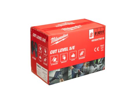 Milwaukee - Rękawice odporne na przecięcia - poz. E - rozm M/8 - opakowanie zbiorcze 144 pary - 4932479016