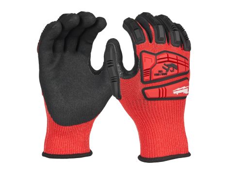 Milwaukee - Rękawice odporne na przecięcia o podwyższonej odporności na uderzenia - poz. C - rozm L/9 1 para - 4932498531