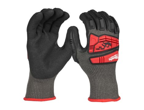 Milwaukee - Rękawice odporne na przecięcia o podwyższonej odporności na uderzenia - poz. E - rozm L/9 1 para - 4932498536