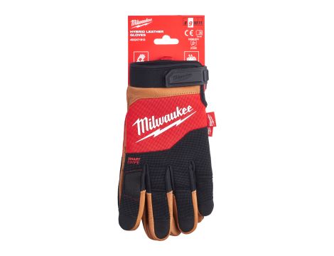 Milwaukee - Rękawice skórzane (hybrydowe) L/9 - 1 para - 4932471913 - 2