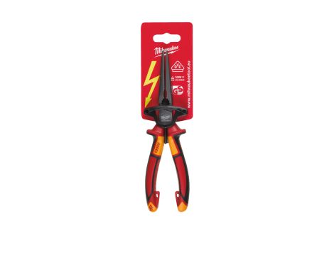 Milwaukee - Szczypce długie okrągłe VDE 205 mm - 4932464564 - 2