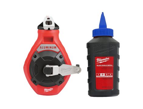 Milwaukee - Sznurek traserski cienki i wymienna kreda niebieska - 4932493814