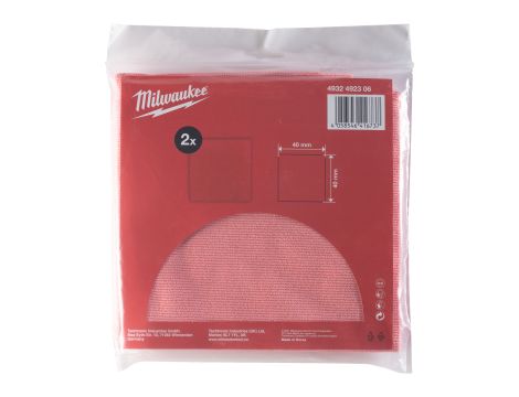 Milwaukee - Ściereczka do polerowania czerwona 40x40 mm - 2 szt. - 4932492306 - 2
