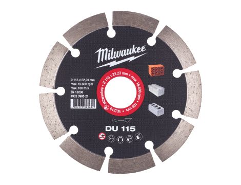 Milwaukee - Tarcza diamentowa DU 115 x 22,2 mm - 4932399521