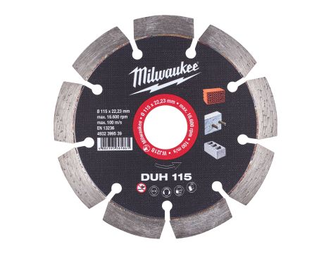 Milwaukee - Tarcza diamentowa DUH 115 x 22,2 mm - 4932399539