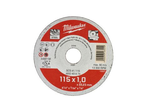 Milwaukee - Tarcza do cięcia metalu Contractor 115X1 - 200szt.  - 4932451475