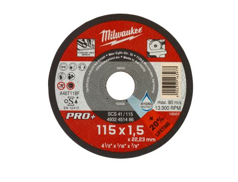 Milwaukee - Tarcza do metalu płaska 115X1,5 PRO+ - 4932451486 - opakowanie 50 szt. Cena za szt.